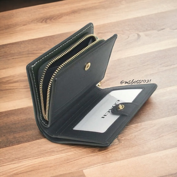 Coach Outlet Snap Wallet With Coach Monogram Print NWT - Picture 2 of 4